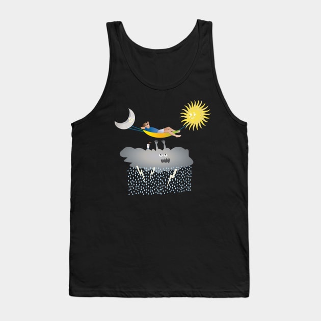 Sunny day above the clouds Tank Top by mypointink